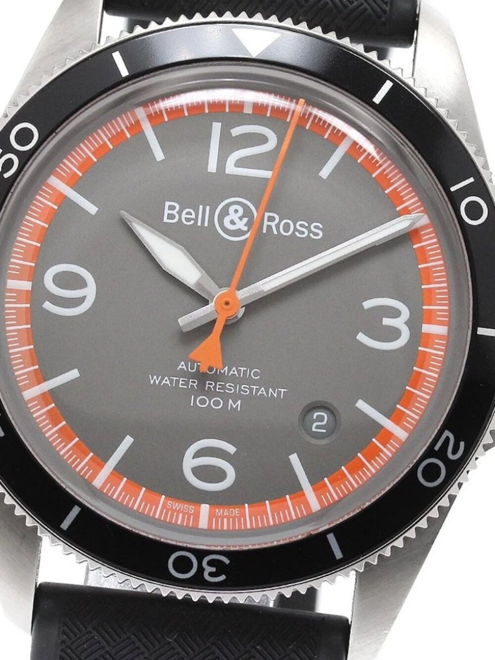 Bell＆Ross guard coat BRV2-92-ORA-ST/SRB Date gray Dial Automatic Men's_952092
